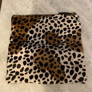 Clare V Foldover Clutch Leopard